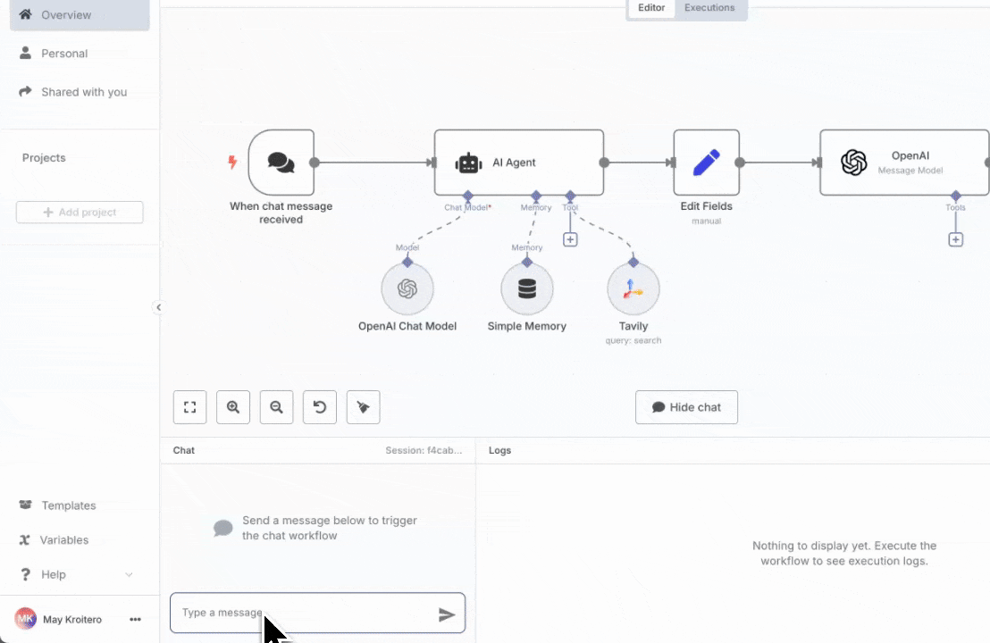 n8n workflow automation demo